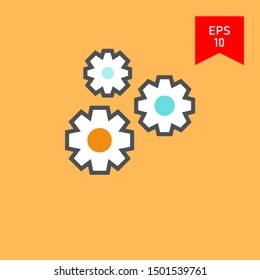 Production vector icon in trendy flat style