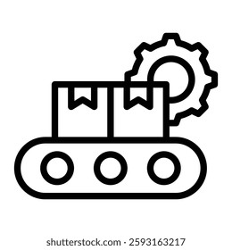 Production Vector Line Icon Design