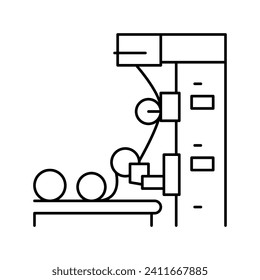 production wallpaper line icon vector. production wallpaper sign. isolated contour symbol black illustration