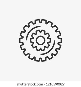 Production Wheel Modern Simple UI Vector Icon