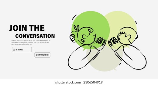 Productive dialogue or conversation between man and woman. Art of business and corporate communication between coworkers, manager and team. People or couple talk or have lively discussion in office. 