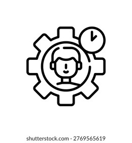 Productive Efficiency Work Output Performance Task Complete Icon