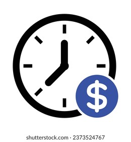 Productive Time Icon, Vector Graphics