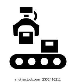 Icono De Glifo Vector Productivo Para Uso Personal Y Comercial.
