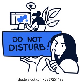 Productive - Work flow - Workplace Vector Illustration