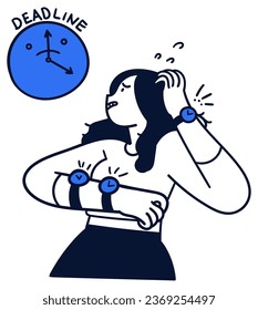 Productive - Work flow - Workplace Vector Illustration