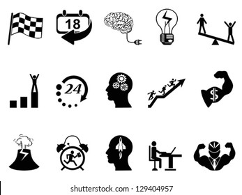 Productive at work icons