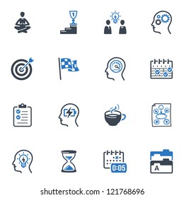 Productive at Work Icons - Blue Series