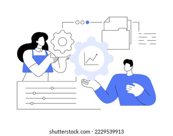 Productivity abstract concept vector illustration. Employee performance measurement, efficiency of production, productivity software, effective management, improve workplace abstract metaphor.