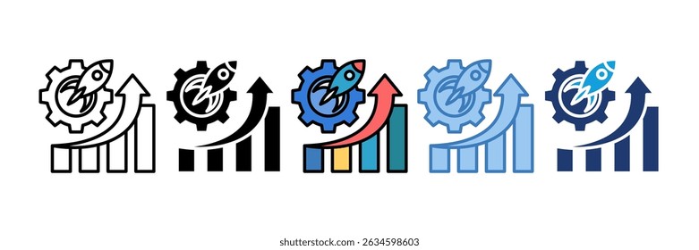 Productivity Boost Icon Element For Design