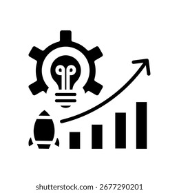 Vektorgrafik mit Symbolen zur Produktivitätssteigerung