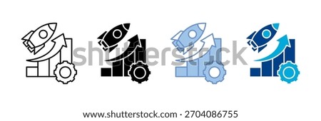 Productivity Boost Icon Set Multiple Style Collection