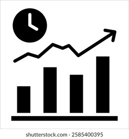 Productivity Chart Icon Element For Design