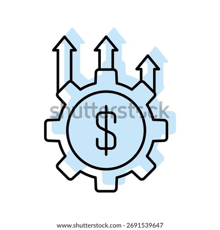 Productivity color shadow thinline icon , vector, pixel perfect, illustrator file 