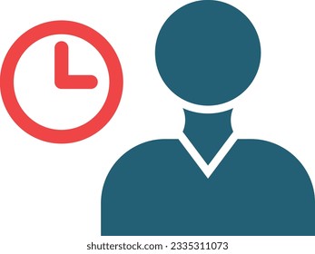 Productivity Glyph Two Color Icon For Personal And Commercial Use.
