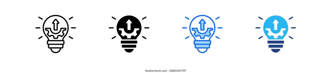 Produktivitäts-Hacks Symbol Set Multiple Style Collection