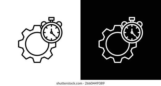 Icono de productividad para App. Plantilla de diseño de iconos.