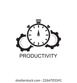 icono de productividad, vector de icono de negocio