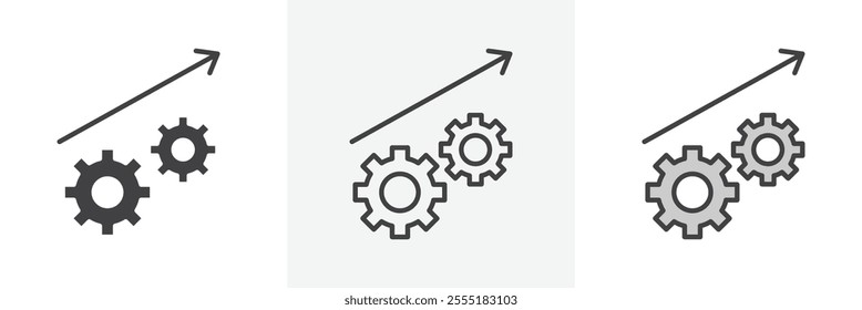 Productivity icon collection in black and colored style.
