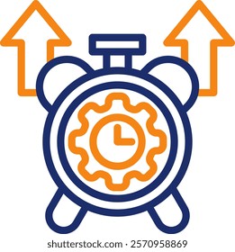 Productivity Icon color line Vector Illustration
