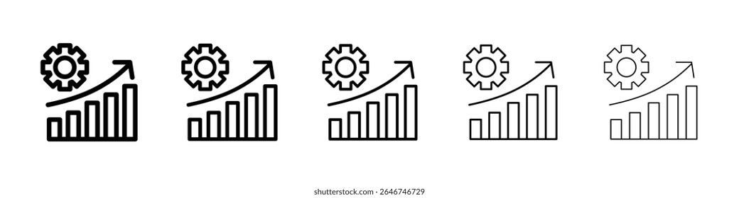 Concepto de icono de productividad. Diseño gráfico, logotipo, Web, interfaz de usuario.
