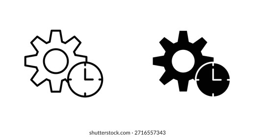 Colección de diseño de íconos de productividad. Signo y Vector para diseños de interfaz de usuario