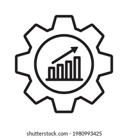 Productivity Icon Design Vector Template Illustration In Trendy Flat Style