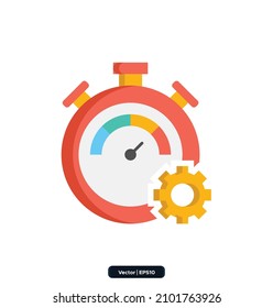 Productivity icon. Digital Nomad Icons Collection. Icons included consulting, revenue, business development, referrals, start-up, freelancing, community, etc. EPS10