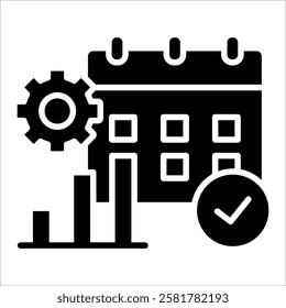 Productivity Icon Element For Design