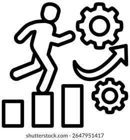 Productivity Icon Element for Design
