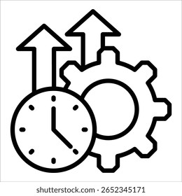 Elemento de icono de productividad para el diseño