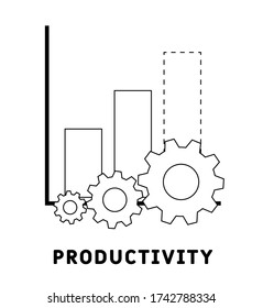 Productivity icon. Flat style icon design. Simple element illustration.  Ready to use in web design, apps, software, print.