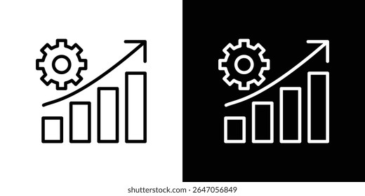 Productivity icon. Graphic Design vector icon. Ui Ux Icons