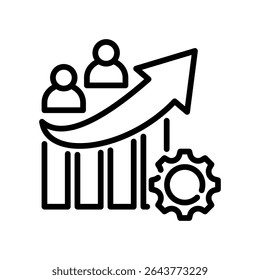 Productivity Icon Line Vector Illustration