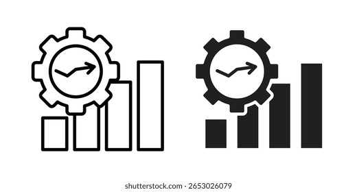 Ícone de produtividade Design de logotipo Modelo de vetor Ilustração