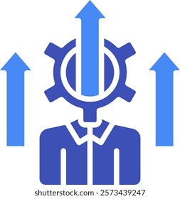 Productivity Icon Mixed Vector Illustration