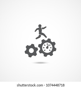 Productivity Icon On White Background