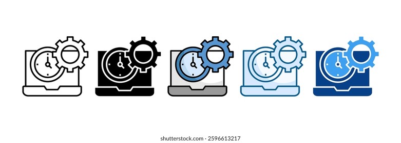 Productivity Icon Set Multiple Style Collection