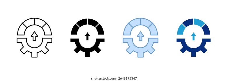 Conjunto de iconos de productividad Colección de estilos múltiples
