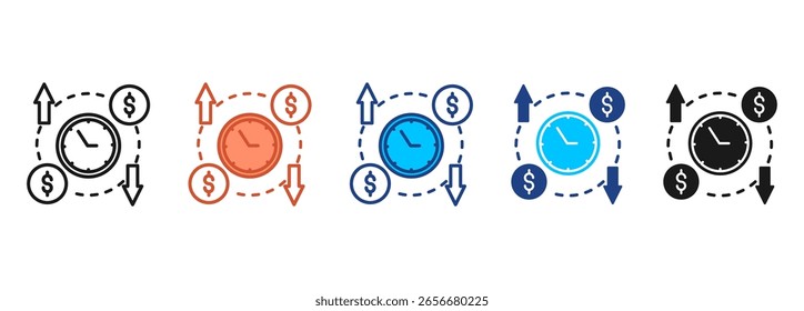 Productivity Icon Set Multiple Style Collection