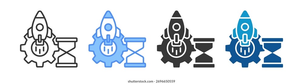 Productivity Icon Set Multiple Style Collection