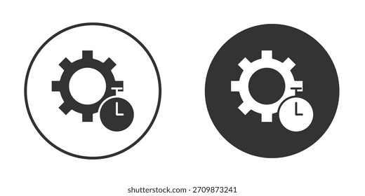 Productivity icon signs pack. Vector symbols for graphic designs