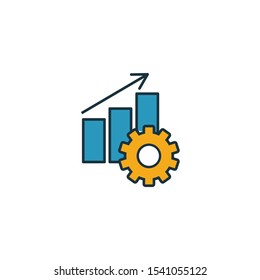 Productivity icon. Simple element from project management icons collection. Creative Productivity icon ui, ux, apps, software and infographics.