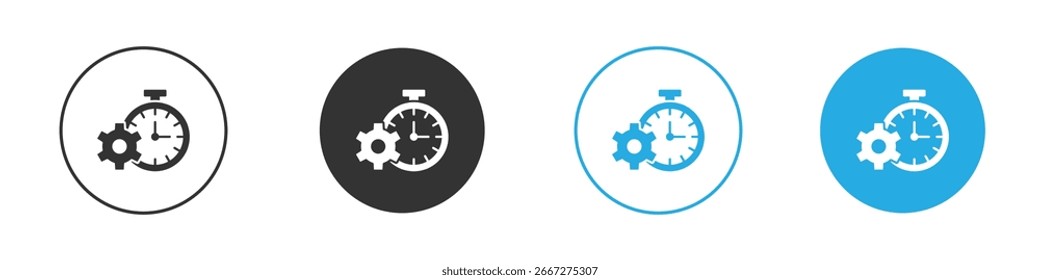 Productivity icon, simple flat style, illustration, logo sign symbol pictogram template, for ui or ux.