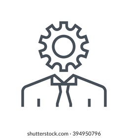 Productivity icon suitable for info graphics, websites and print media. Colorful vector, flat icon, clip art.