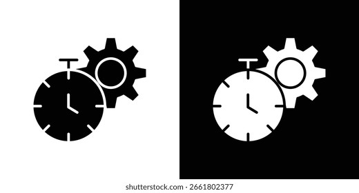 Símbolo de icono de productividad. Icono de Vector en diseño plano de moda