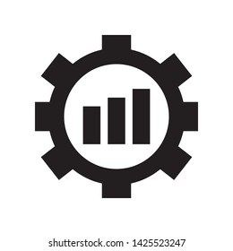 Productivity icon in trendy flat style design. Vector graphic illustration. Suitable for website design, logo, app, and ui. EPS 10.