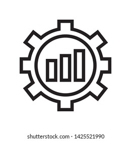 Productivity icon in trendy outline style design. Vector graphic illustration. Suitable for website design, logo, app, and ui. Editable vector stroke. EPS 10.