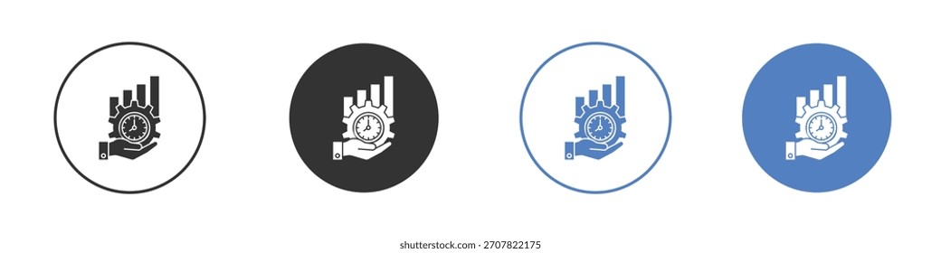 Productivity icon vector art illustration. for mobile concept and web designs