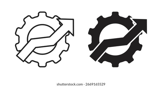 Icono de productividad. Ilustración vectorial. Ilustración vectorial aislada. Ilustración EPS.
